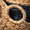 Sullivans 14.5", 13.75" & 13" Bi-Color Banded Woven Baskets Set of 3, Multicolored - 2 of 4