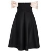 QUIZ Women's Plus Size Scuba/Satin Bardot Midi Skater Dress - 4 of 4