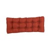 Blazing Needles, 51-inch by 19-inch Tufted Solid Outdoor Spun Polyester Loveseat Cushion - 3 of 3