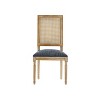 Christopher Knight Home Set of 6 Brielle French Country Wood and Cane Upholstered Dining Chairs Blue Gray - 4 of 4