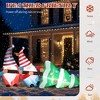 NAYSAYE Inflatable Holiday Decoration Gnomes Pulling Christmas Tree for Yard Party Outdoor Display, Multicolor, 83.8"*27.6"*44.4" - 4 of 4