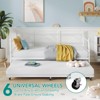Twin Daybed with Trundle, Day Bed with Trundle Bed Twin, Twin Size Mattress Foundation - 3 of 4