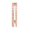Black Bow Jewelry Rose-Tone Sterling Silver Stackable Medium Rope Slide, 20mm - 2 of 4