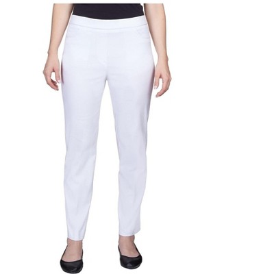 Alfred Dunner Womens Tummy Control Casual Trouser Pants