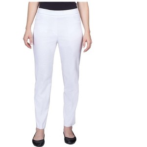 Alfred Dunner Womens Tummy Control Casual Trouser Pants - 1 of 1