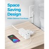 Itopfox Ultra Thin Flat Plug Power Strip with 6 Outlets, 3 USB Ports (1 USB-C), Surge Protector, 5ft Extension Cord for Home, Office, Travel, White - 4 of 4