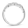 Pompeii3 1 Ct TW Three Stone Diamond Men's Wedding Ring White, Yellow, or Rose Gold - 3 of 4