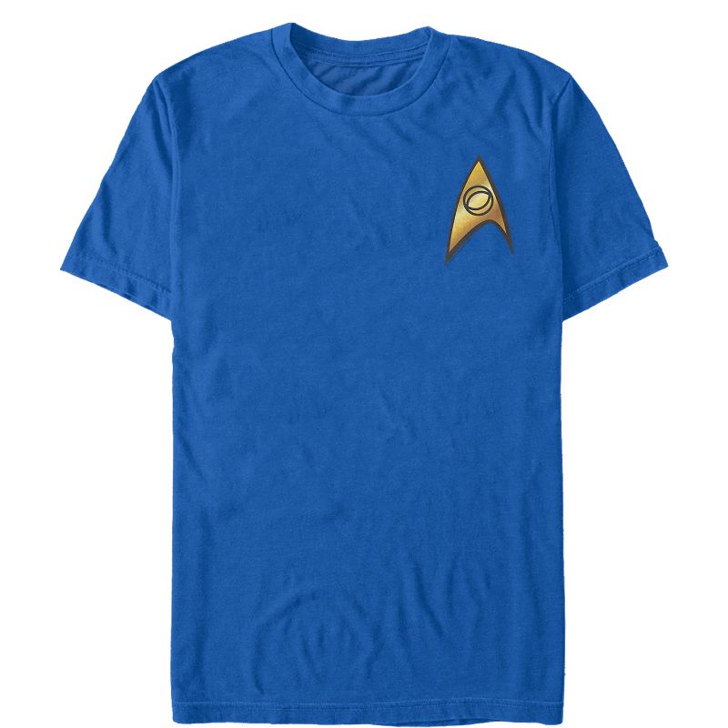 Men's Star Trek Science Starfleet Badge T-Shirt, 1 of 5