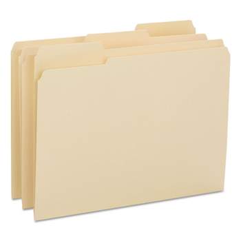 Smead Reinforced Tab Manila File Folder 1/3 Cut Top Tab Letter 100/Box 10434