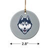 University of Connecticut Huskies Primary Logo Porcelain Holiday Christmas Tree Ornament  2.8" (7.1 cm) - 3 of 4