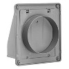 Lambro® 6-In. Plastic Wall Exhaust or Air Intake Vent with Hinged Screen and Removable Damper, 351 - 3 of 4
