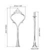Unique Bargains Detachable Crown Shape 3-Tiers Dessert Cake Stand Handle 4.92" 1 Set - 2 of 4