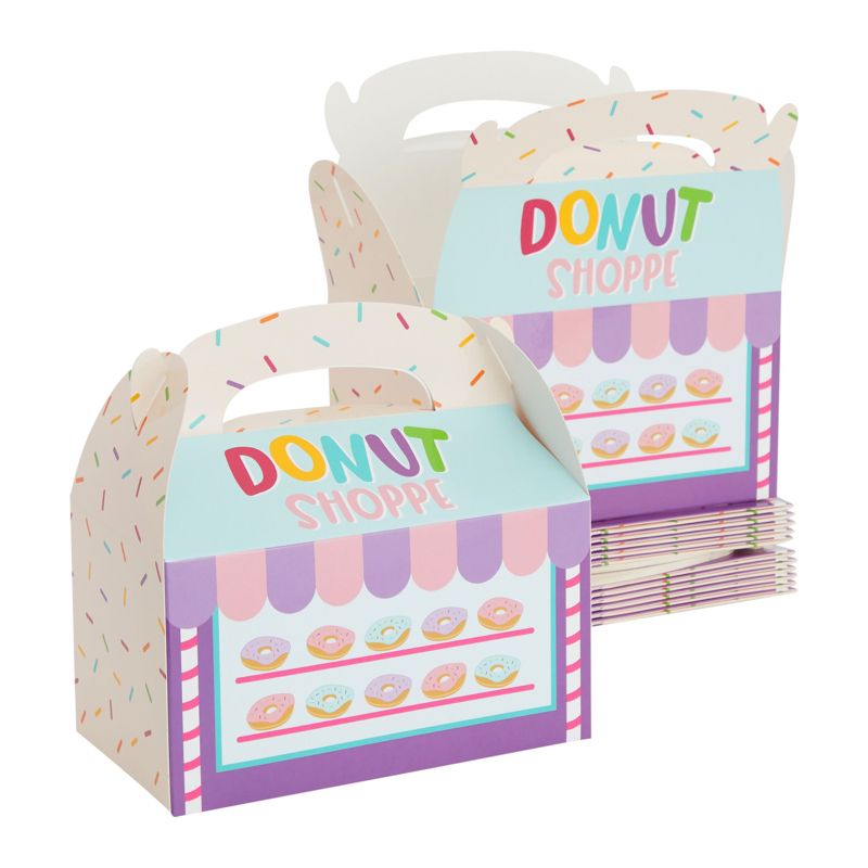 Blue Panda 24 Pack Donut Treat Boxes for Goodies, Donut Grow Up Birthday Party Supplies, 6 x 3.3 x 3.6 In, 1 of 9