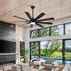 BestParts 62" Modern Farmhouse Ceiling Fan - Black Plywood Blades, Smart App Control, Energy-Saving Motor - 3 of 4