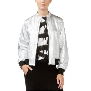 Rachel Roy Womens Metallic Bomber Jacket - 1 of 1