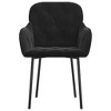 vidaXL Dining Chairs 2 pcs Black Velvet - 4 of 4