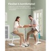 Height Adjustable Wobble Stool with 10° Tilt, 23.3-33.1 Inch Swivel Balance Chair for Standing Desk - 2 of 4