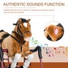 Mshliw Plush Spring Rocking Horse for Kids 3+, Bouncing Ride-On Rocker Toy with Sounds, Soft Saddle & Stable Frame, Indoor Play, Halloween gift - 4 of 4