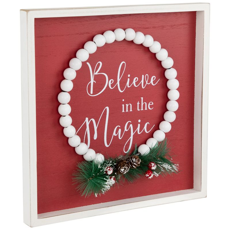 Northlight "Believe in the Magic" Framed Christmas Wall Sign - 9.75", 4 of 8