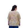 Women's Rayon Short Sleeve V-Neck Blouse - Plus - On The Plus Side - 3 of 4