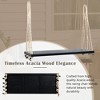Gulches Patio Swings: Hanging Porch Swing Bench with Cushions, 10.8ft Ropes, Natural/ White/Black/Brown/Gray Finish - 3 of 4