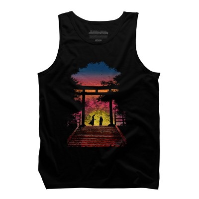 Men's Design By Humans As the Sun is Rise, The Battle Begin By Bacht Tank Top