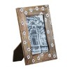 4x6 White Flower Pattern Wood Photo Picture Frame w/ Glass Pane - 2 of 4