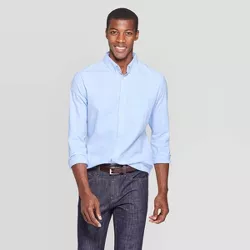Men's Slim Fit Stretch Oxford Long Sleeve Button-Down Shirt - Goodfellow & Co™