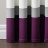 Alexander Color Block Light Filtering Window Curtain Panels Purple/Gray 52X84 Set - 4 of 4