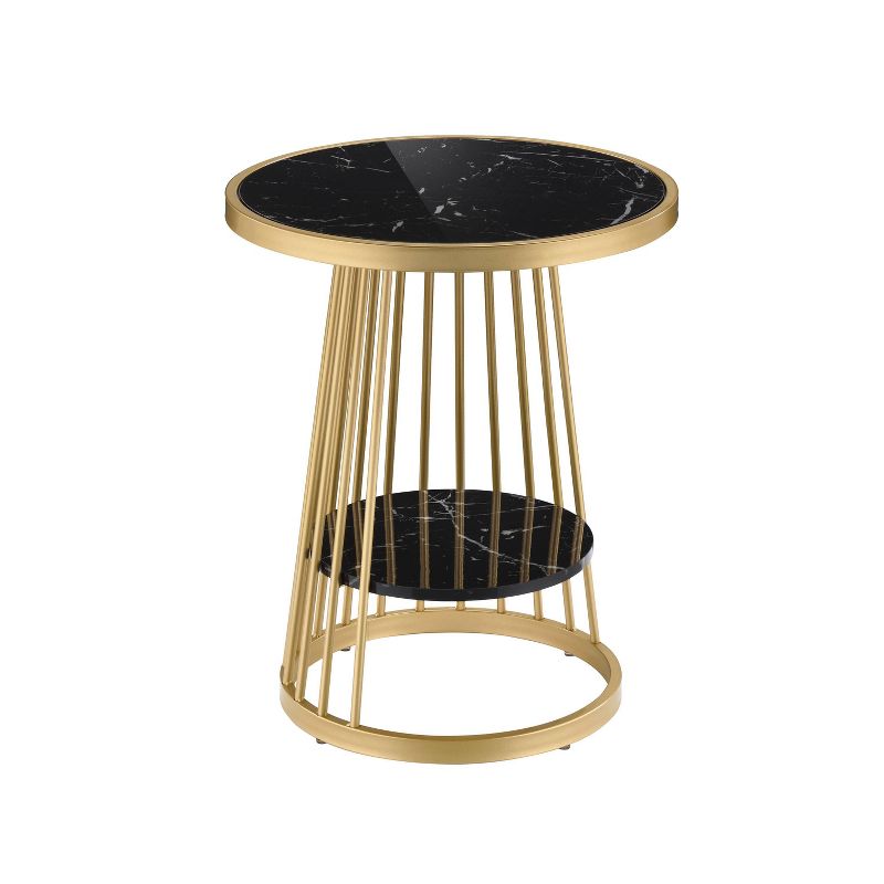 Tinful Modern Round Side Table - HOMES: Inside + Out, 1 of 14