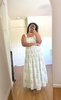 old navy black and white floral dress Notations Woman 95% Cotton white party dress women collection_classic dress Size:Medium - Tall