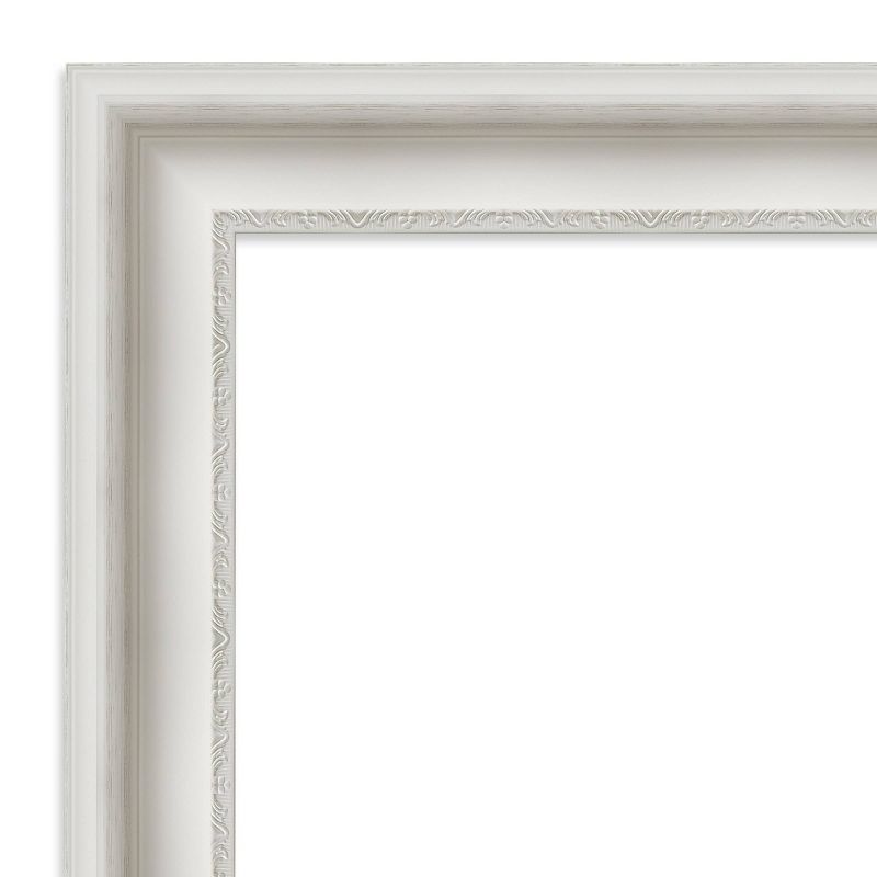 42&#34; x 30&#34; Non-Beveled Parlor White Bathroom Wall Mirror - Amanti Art, 4 of 11