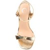Journee Collection Womens Dianne Tru Comfort Foam Open Square Toe Stacked Heel Sandals Gold 10 - 4 of 4