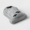 16"x12" Large Tombstone 'RIP' Novelty Shaped Throw Pillow Gray - Hyde and EEK! Boutique™ - 3 of 4