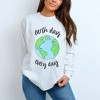 Simply Sage Market Women's Earth Day Every Day Long Sleeve Garment Dyed Tee - 2 of 3