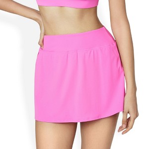 Anna-Kaci Active Women's High Waist Tennis Skirt with Smooth Stretch Fabric and Flattering Fit - 1 of 4