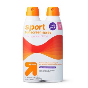 Sport Sunscreen Continuous Spray Twin Pack - SPF 30 - 11oz - up&up™ - 1 of 4