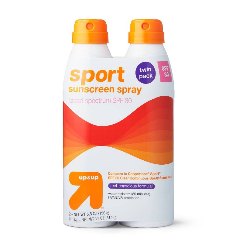 Sport Sunscreen Continuous Spray Twin Pack - SPF 30 - 11oz - up &#38; up&#8482;, 1 of 6