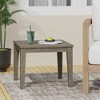 Outdoor Acacia Wood Side Table, 20 "W x 20 "D x 15.75 "H - 3 of 4