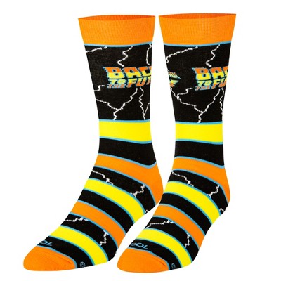 Cool Socks, Bttf Stripes, Funny Novelty Socks, Large