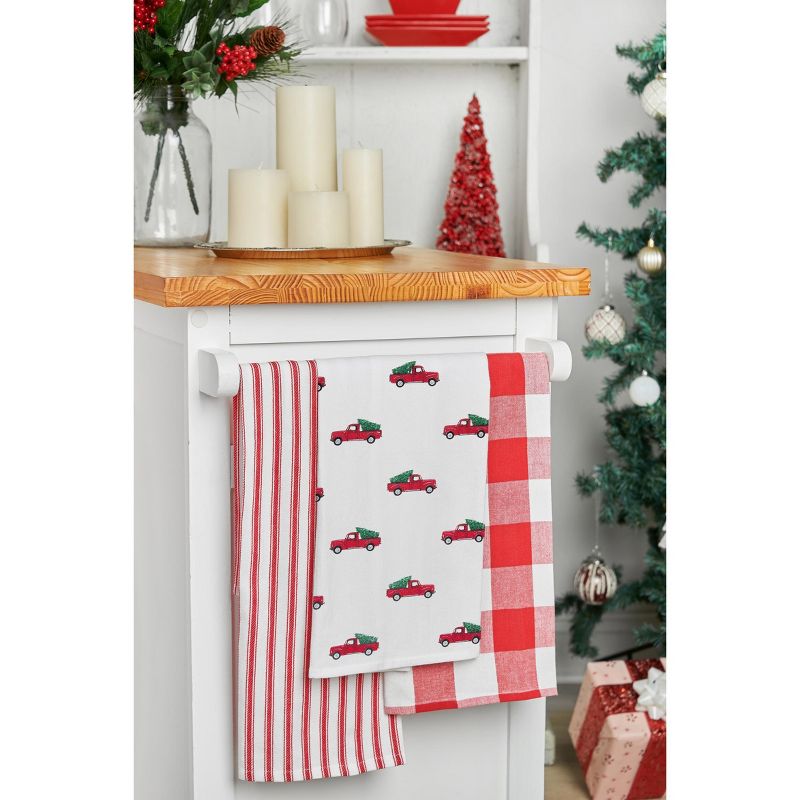 C&F Home Red Truck Printed Flour Sack Kitchen Towel Dishtowel, 4 of 6