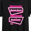 Women's - Barbie - Barbieland Real World This Way Signs Oversized Graphic T-Shirt - 2 of 4