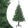 vidaXL Christmas Tree Decoration Artificial Xmas Tree with Stand Branches - Green 7 x 4 ft - 2 of 4