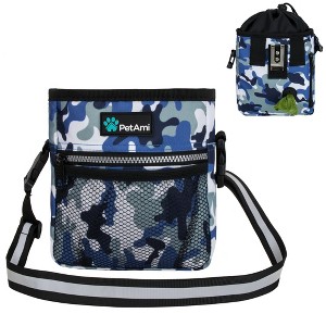 PetAmi Dog Treat Pouch, Pet Training Walking Bag Holder for Kibbles Food Toy, Trainer Essentials Supplies with Waste Dispenser - 1 of 4