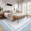 Machine Washable Carpet, Non-Slip And Non-Linting, Large Indoor Carpet, Modern Border Low Pile Foldable Carpet, Bedroom, Living Room, Kids Room - 3 of 4