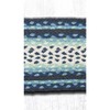 Earth Rugs Blueberry/Cream Oval Stair Tread 27"x8.25" Durable Eco-Friendly Rug - 3 of 3