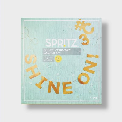 Gold Metallic Create Your Own Banner - Spritz&#8482;