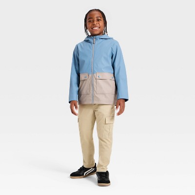 Детские куртки Cat & Jack Boys' Colorblock Rain Jacket - Cat & Jack™ Blue S — фото 3