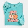 Simply Sage Market Just Peachy Colorful Peach Lightweight Garment Dyed Sweatshirt - 2 of 4