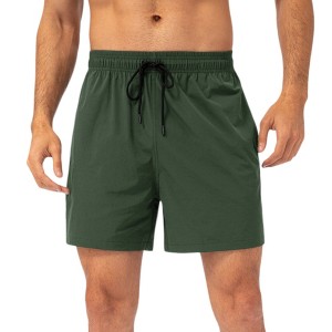 Anna-Kaci Active Men's Drawstring Waist Quick-Dry Shorts with Elastic Band and Side Pockets - 1 of 4